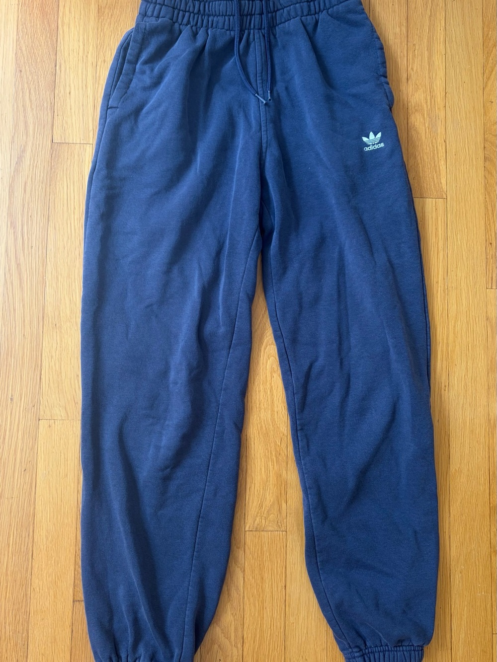 Adidas Women’s Navy Blue Trefoil Jogger Sweatpants